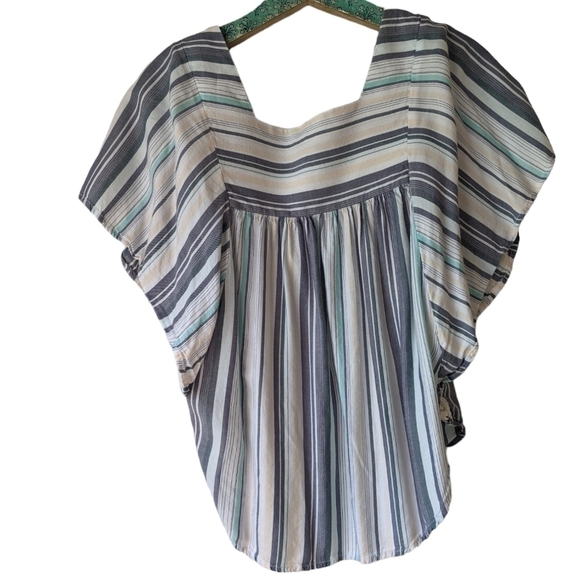 BeachLunchLounge Striped Top Rayon Lyocell - Picture 3 of 5